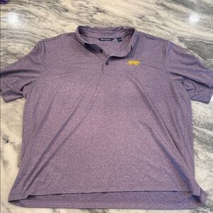 Cutter & Buck Heathered Purple Polo LSU Tigers